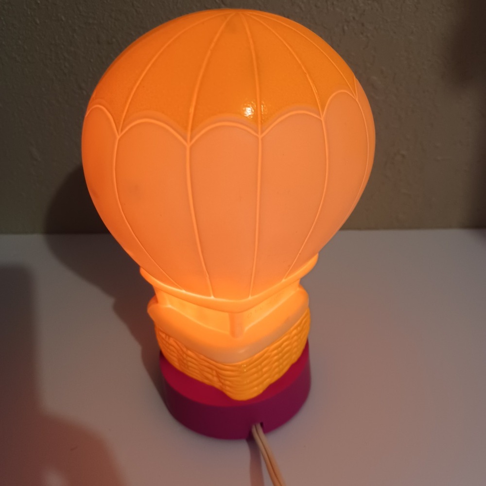 Vintage 1992 Barney Hot Air Balloon Night Light Lamp 8" - Picture 6 of 6
